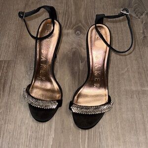 Ted Baker Black Heels with Silver Accents